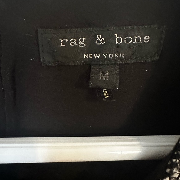 Rag & Bone Monochrome Textured Blouse - Picture 4 of 5